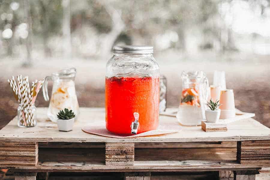 drink wedding favours - flavored beverage