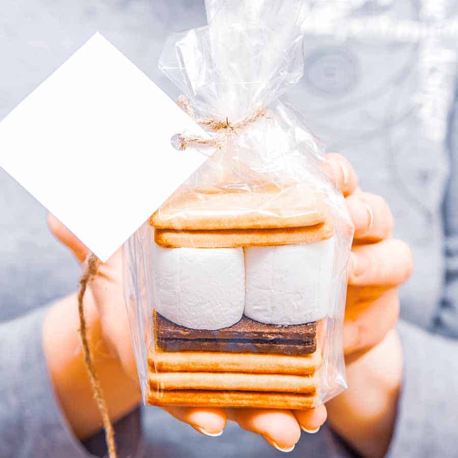 s'mores kit wedding favor