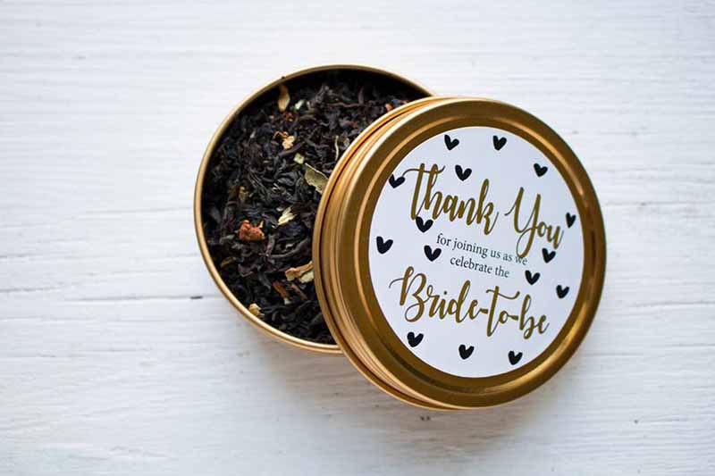 bridal shower tea party favor ideas