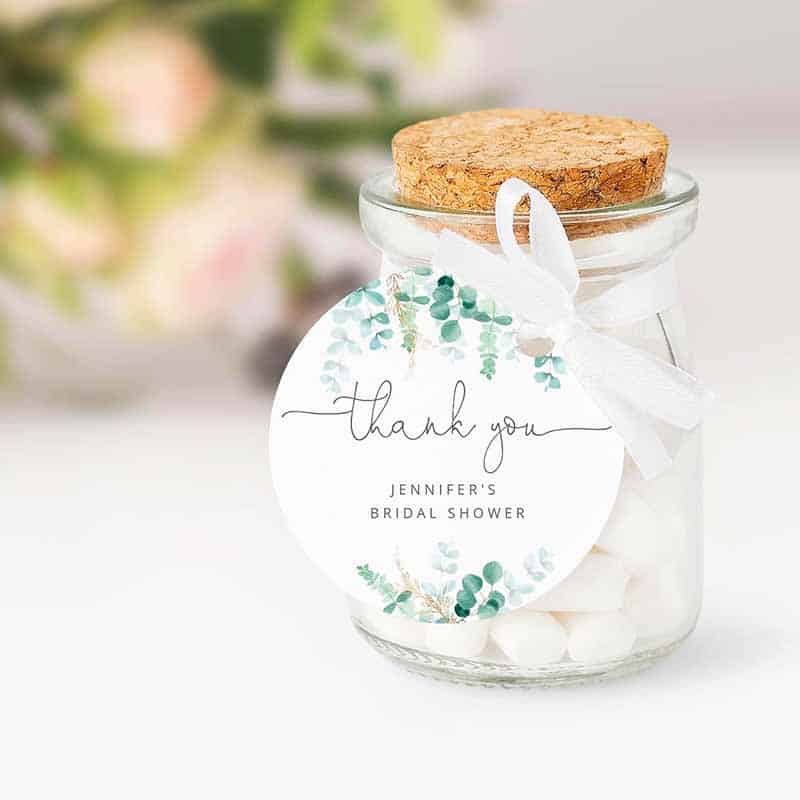 digital wedding favor tag template