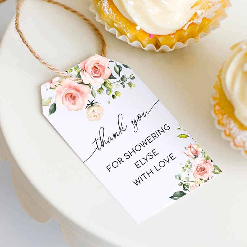 personalized wedding favor tag template