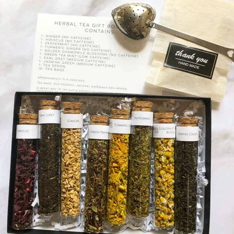 loose leaf tea gift set with infuser