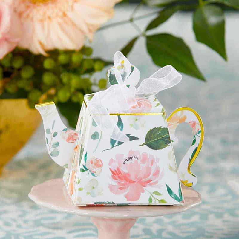 teapot shaped wedding favor box