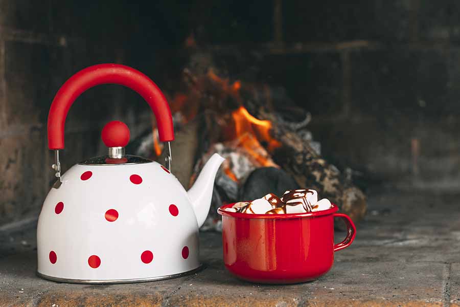 Christmas teapots