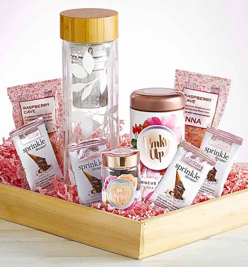 christmas tea gift crate