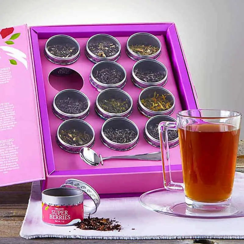 christmas tea gift set of loose leaf tea