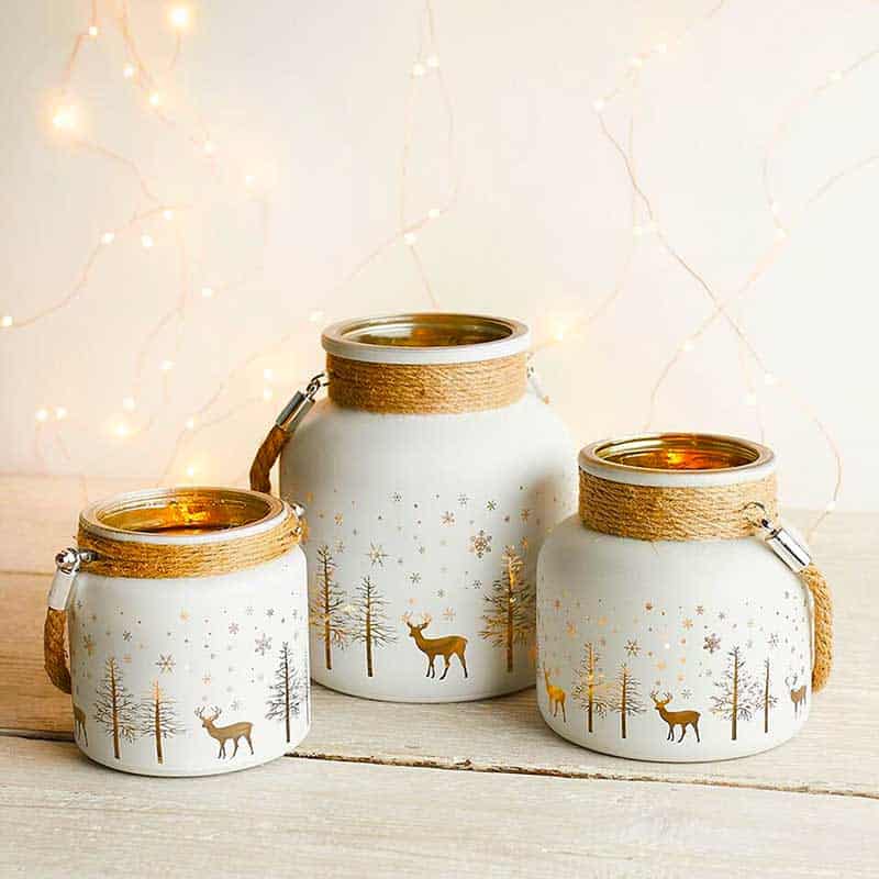 christmas themed tea light holder