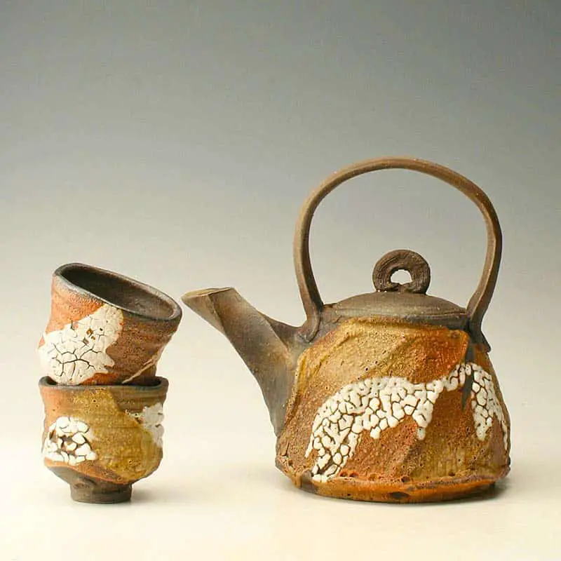 christmas tea set - japanese pottery