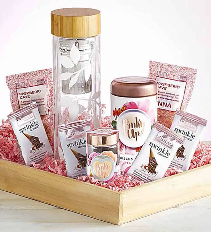 mother's day tea gift crate