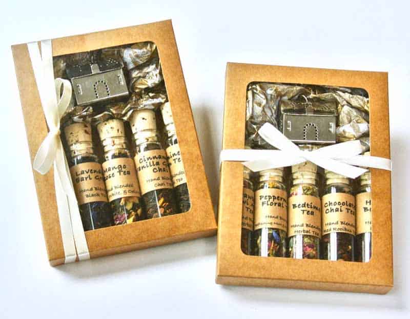 tea gift set for mom - loose tea in bottles