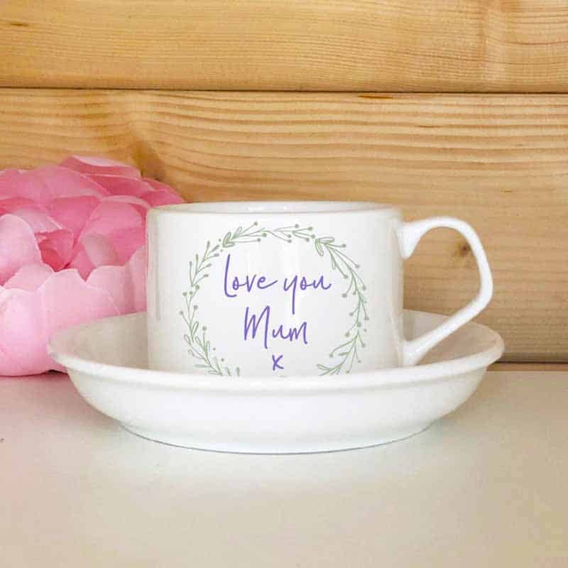 tea gift under $20 personalized teacup and saucer