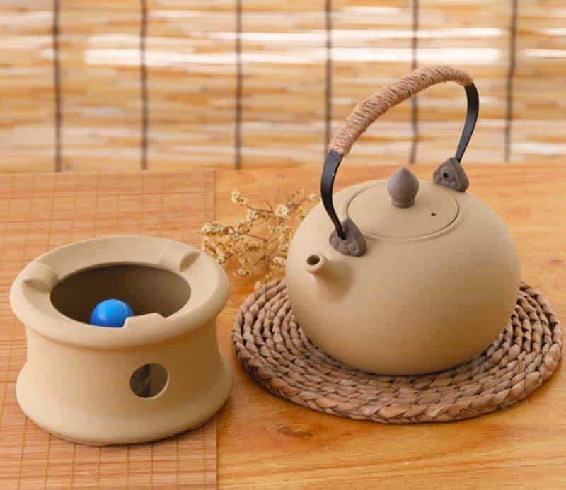 teapot for mother's day - ceramic teapot with burner