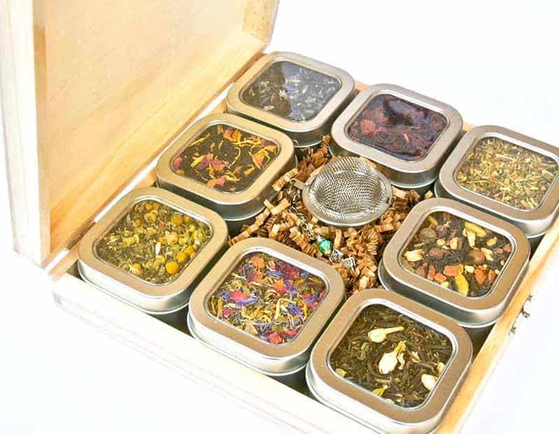 10th wedding anniversary tea gift set