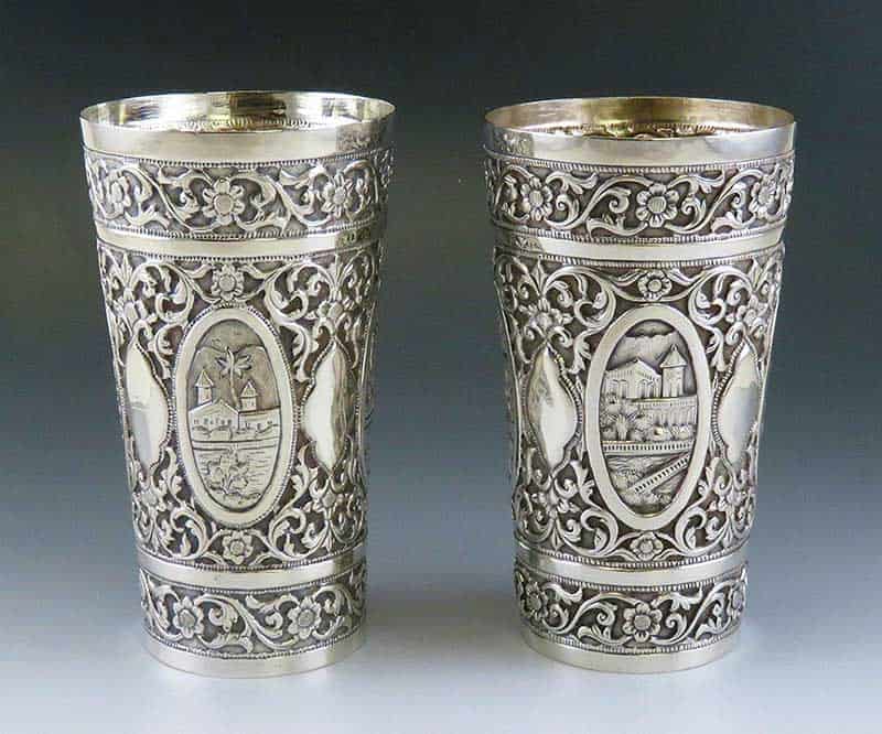 25th wedding anniversary tea cups