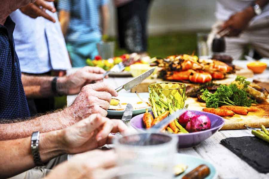 family retirement tea party