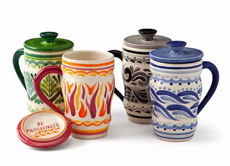 handmade ceramic tea mugs bridal shower tea party favor