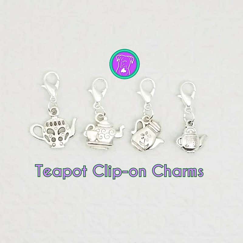 bridal shower tea party teapot charms