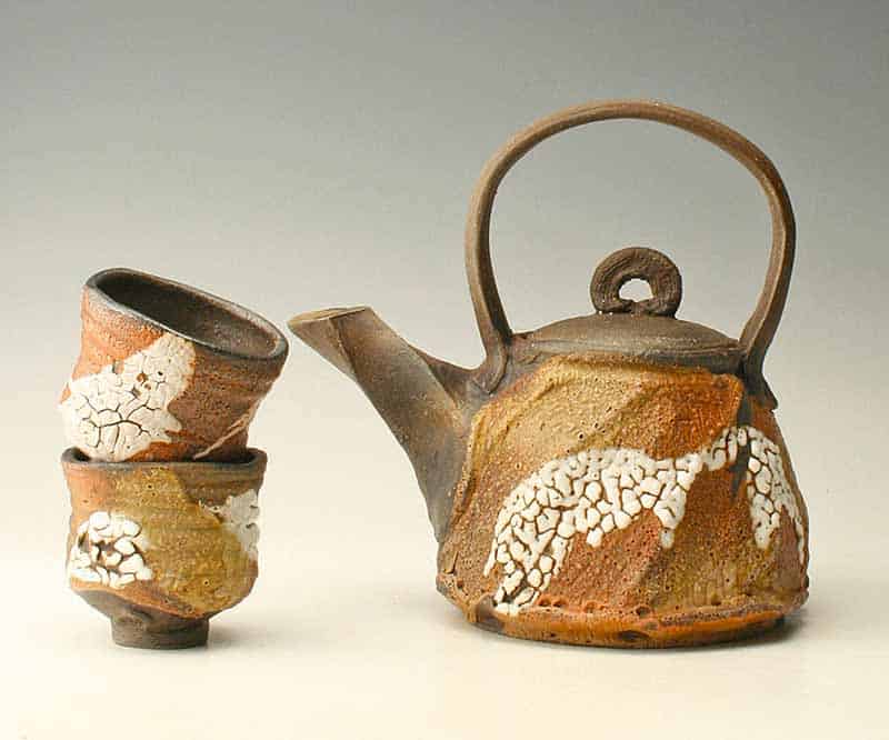 retirement tea set for Him or Her - stoneware