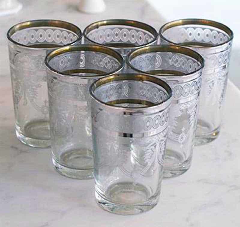 moroccan tea glasses party favor